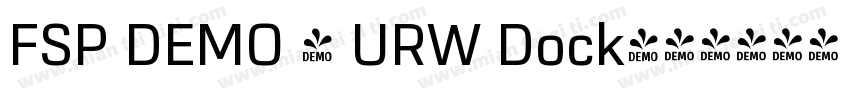 FSP DEMO - URW Dock字体转换